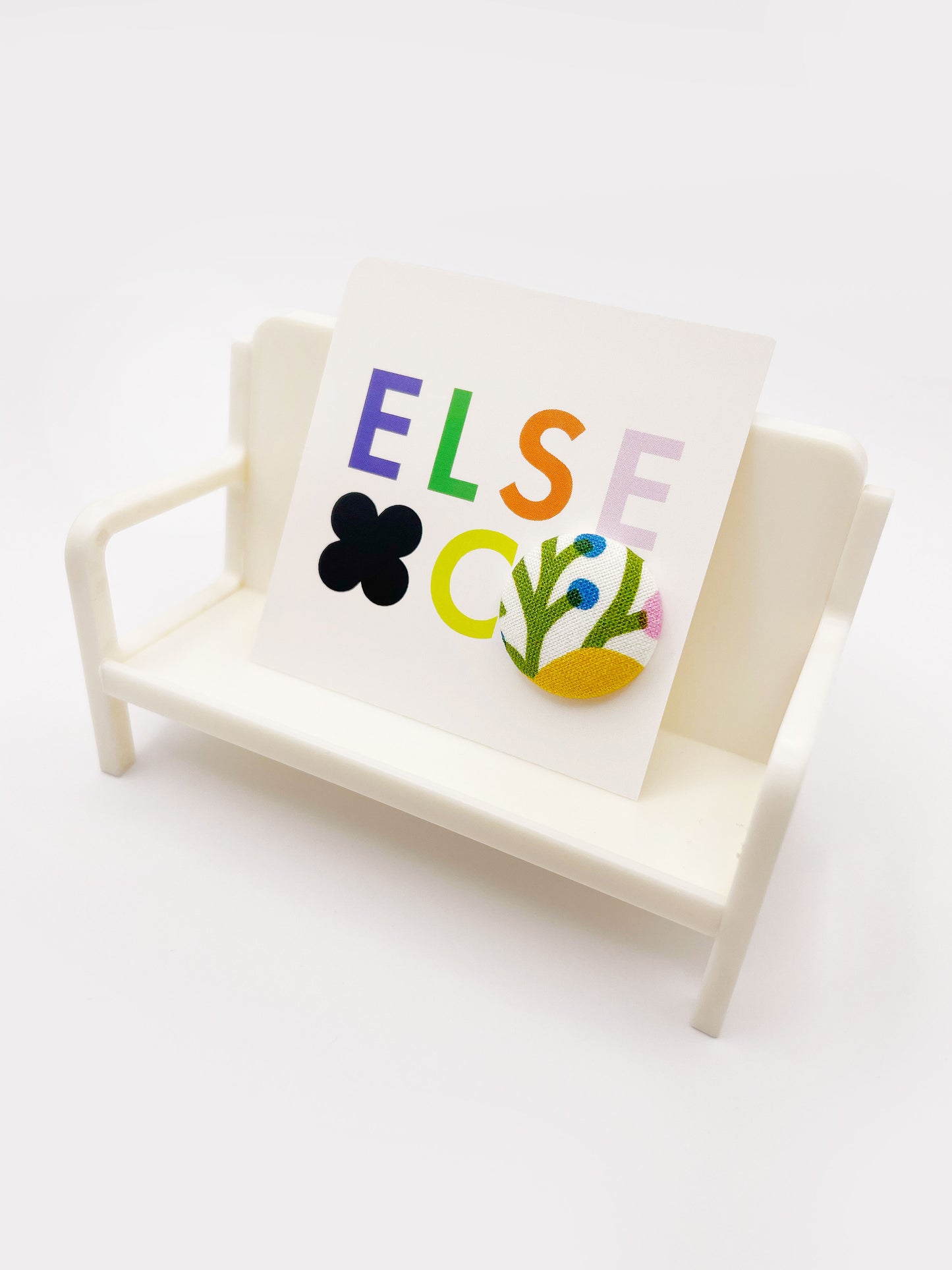 Bold Floral Fabric Lapel Pin