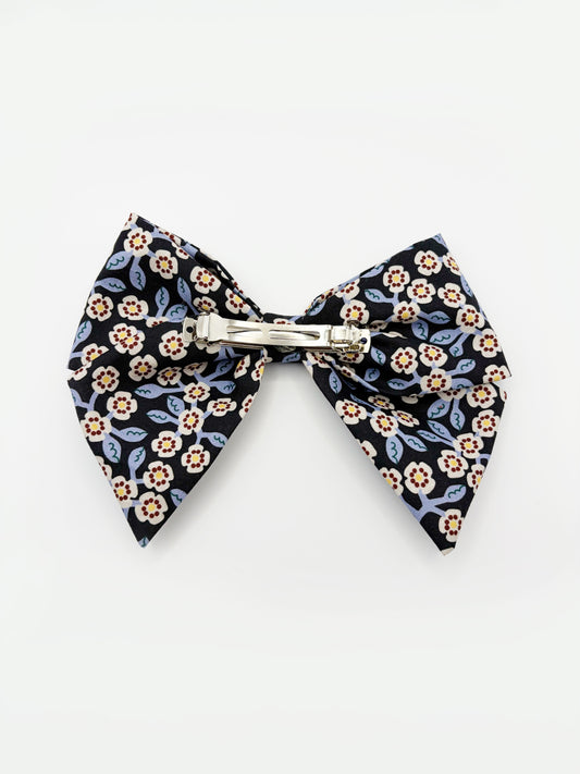 Black Briar Hair Bow Clip