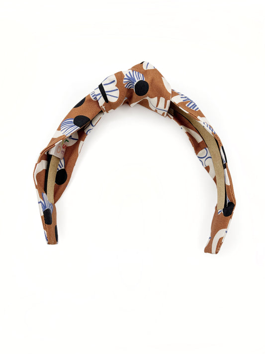 Terracotta Floral Knot Headband