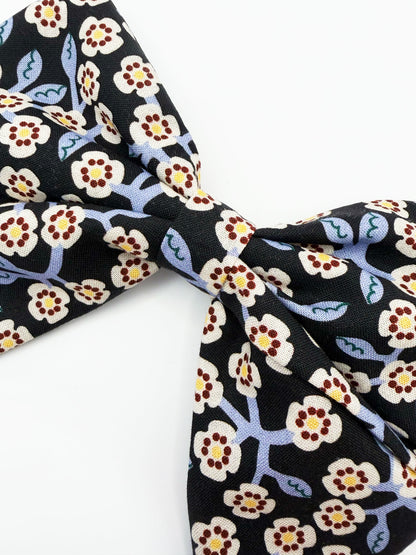 Black Briar Hair Bow Clip