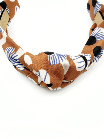 Terracotta Floral Knot Headband