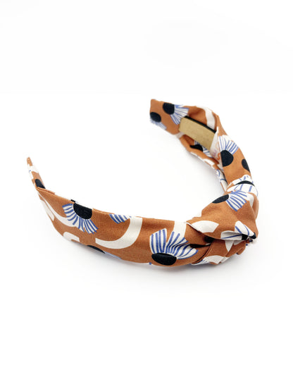 Terracotta Floral Knot Headband