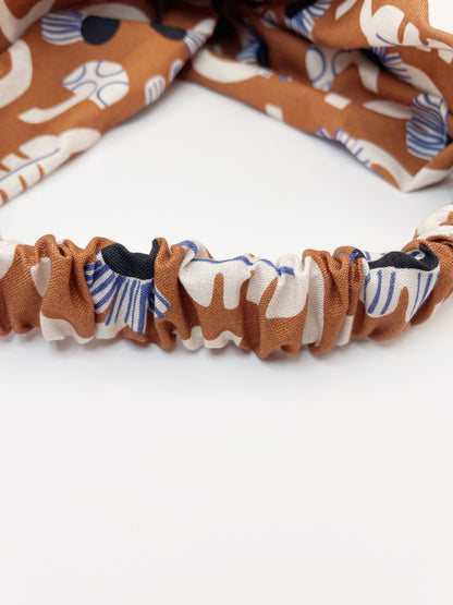 Terracotta Floral Twist Headband