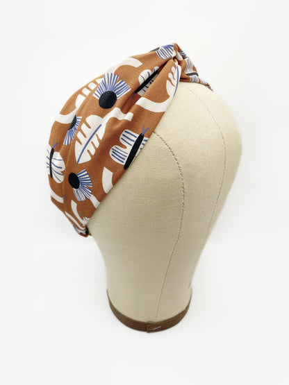 Terracotta Floral Twist Headband
