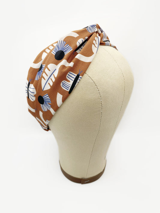 Terracotta Floral Twist Headband